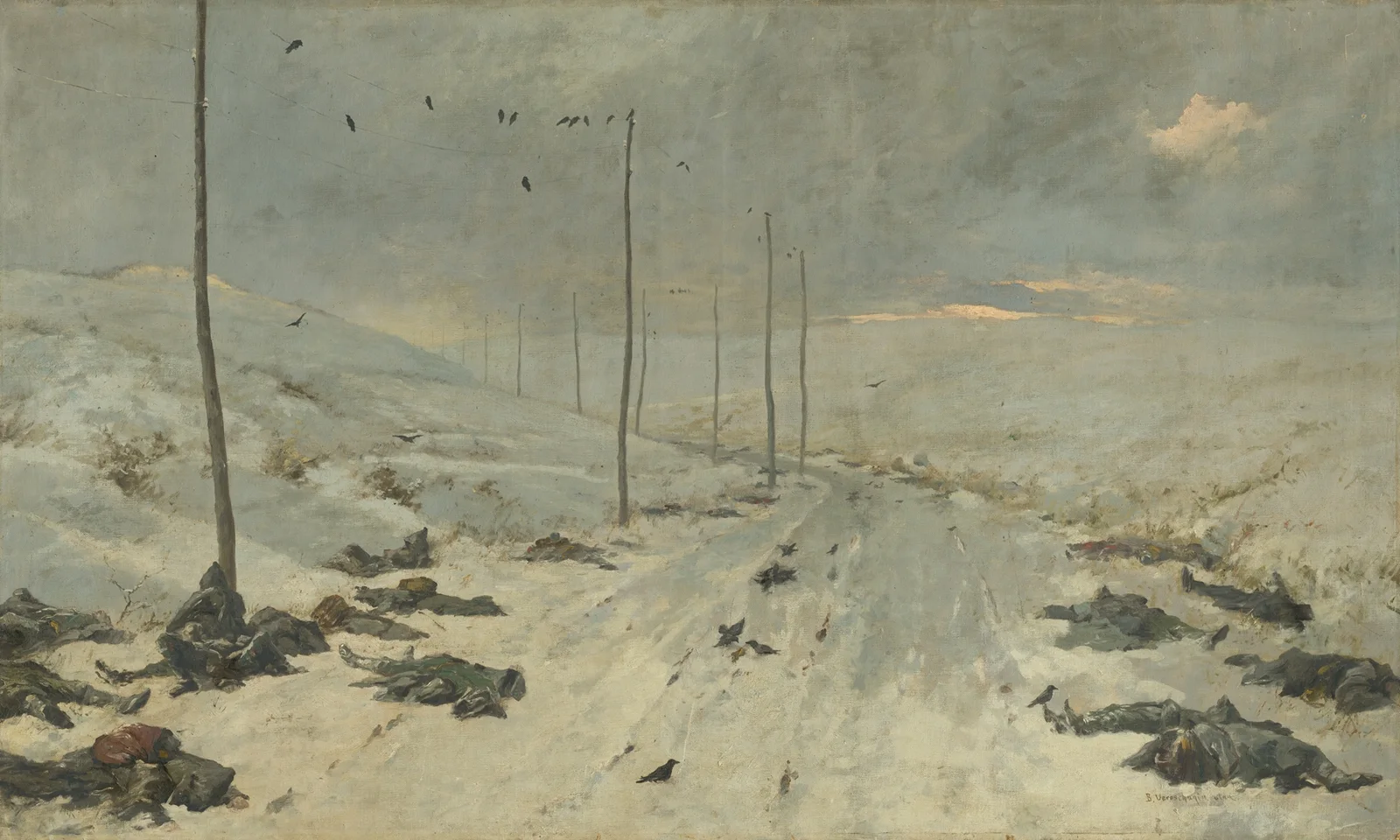 After the Fight av Vasily Vereshchagin