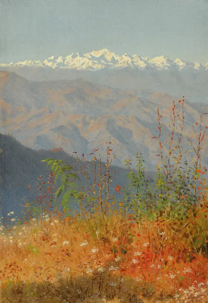 Sunset In The Himalayas av Vasily Vereshchagin