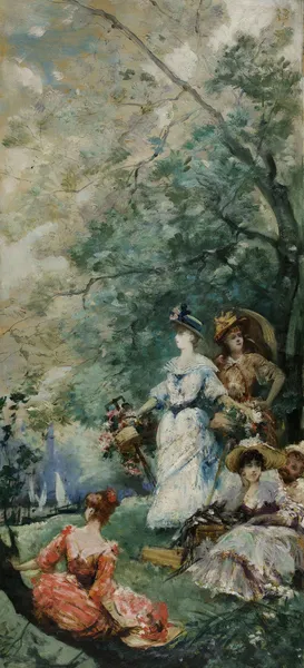 Fête champêtre aux environs de Paris, 1891 – nr 2 av Georges Jules Victor Clairin