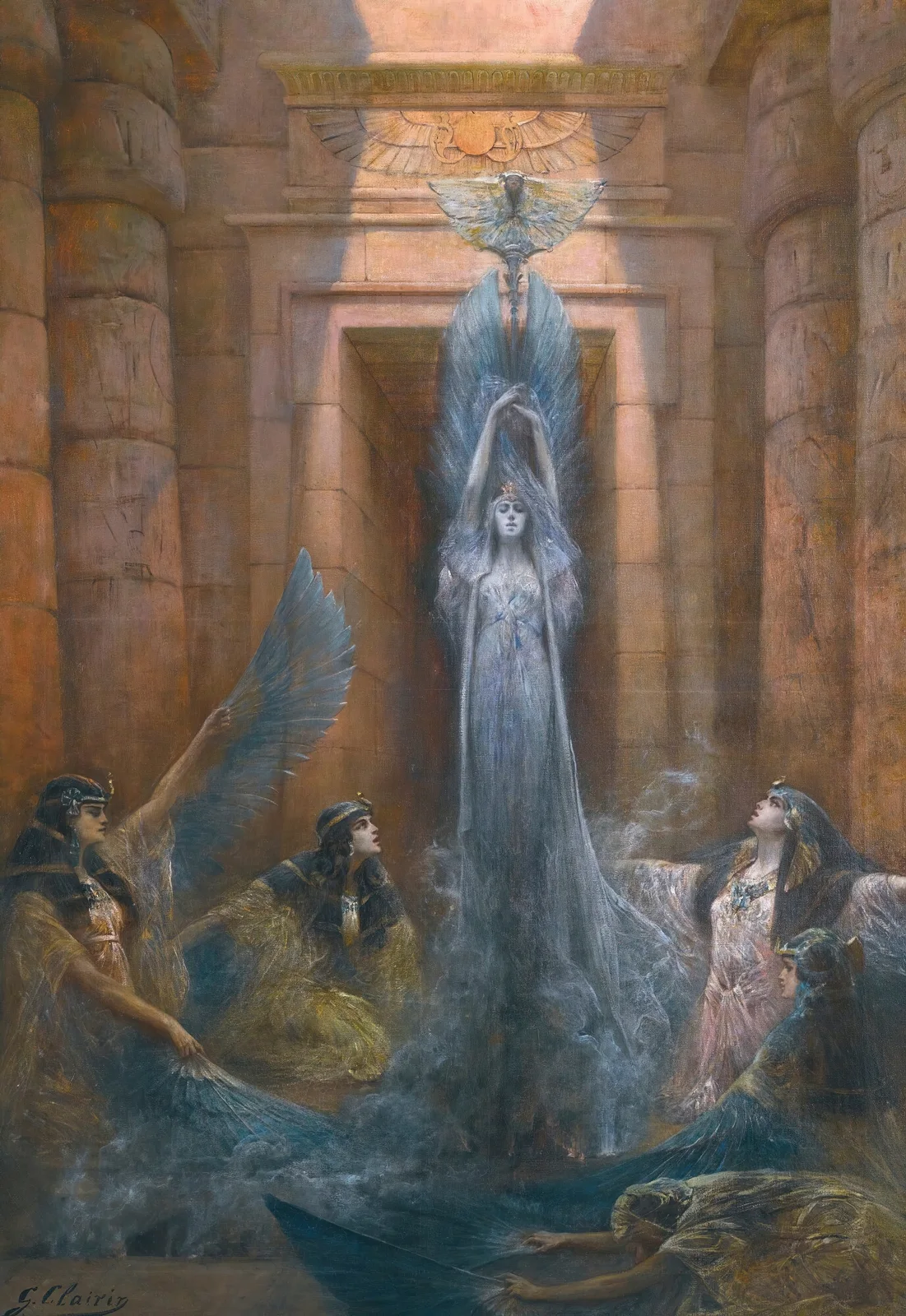 La Deesse Neith av Georges Jules Victor Clairin