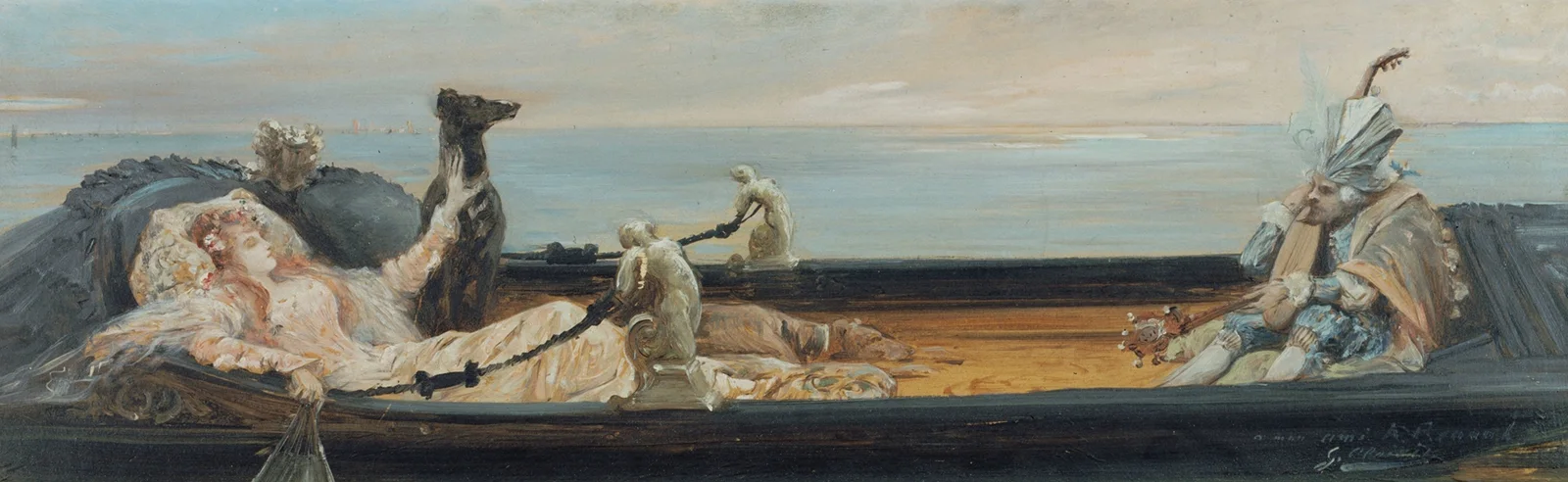 La gondole av Georges Jules Victor Clairin