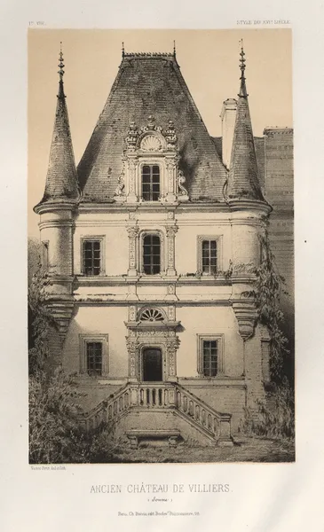 Ancien Chateau de Villiers (Somme) av Victor Petit