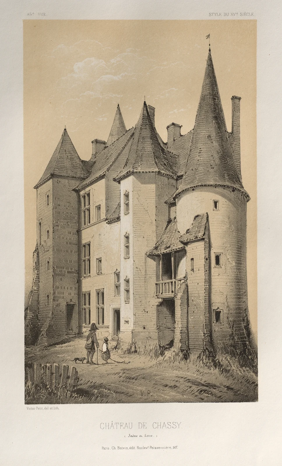 Château De Chassy (Saône et Loire) av Victor Petit