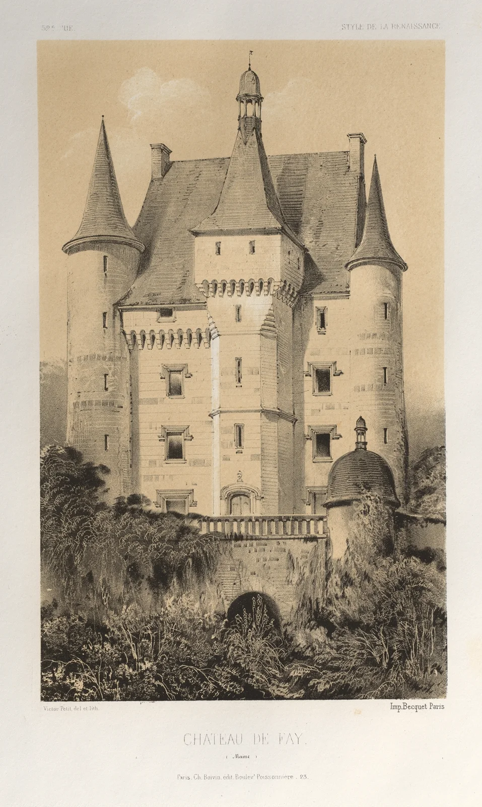 Château De Fay (Maine) av Victor Petit