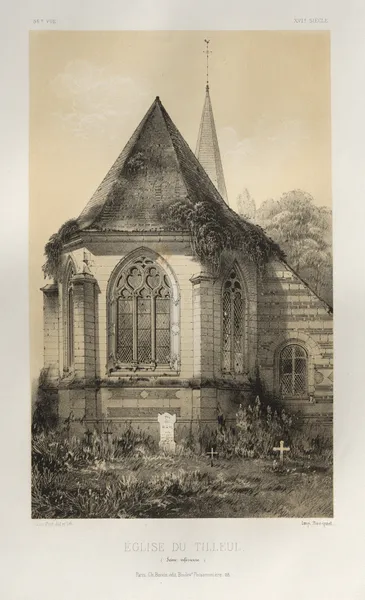 Église Du Tilleul (Seine inférieure) av Victor Petit