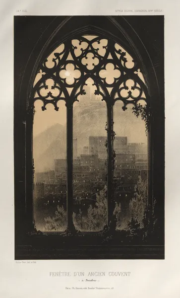 Fenêtre D’un Ancien Couvent (à Barcelone) av Victor Petit