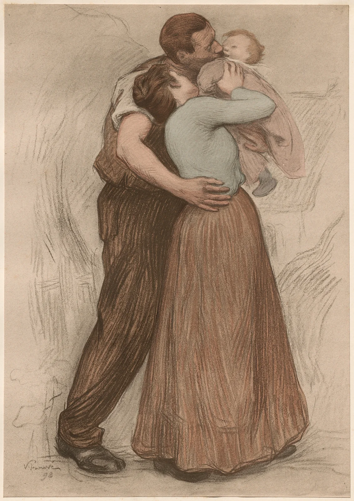 Le Baiser av Victor Prouvé