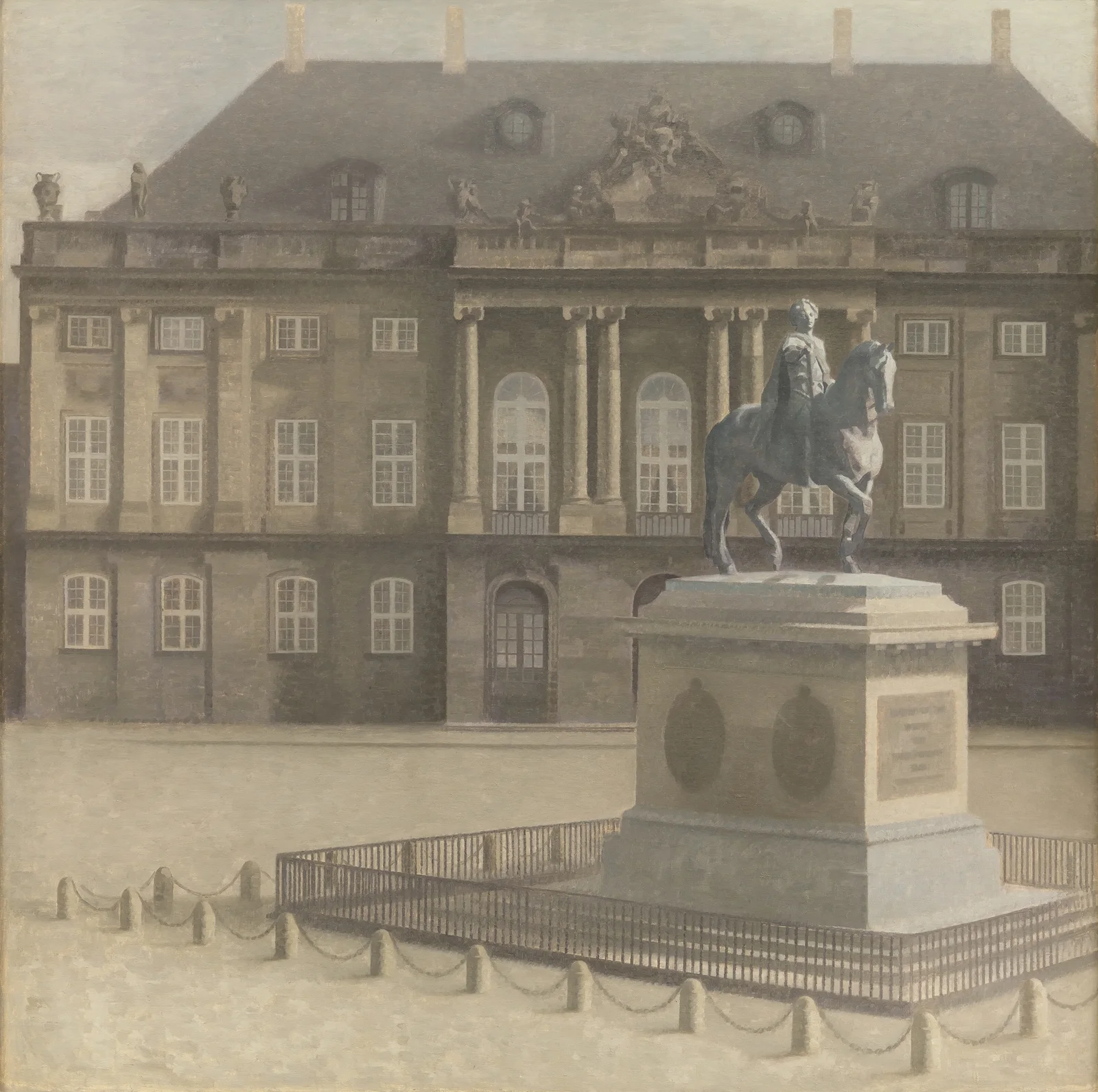Amalienborg Square, Copenhagen av Vilhelm Hammershøi