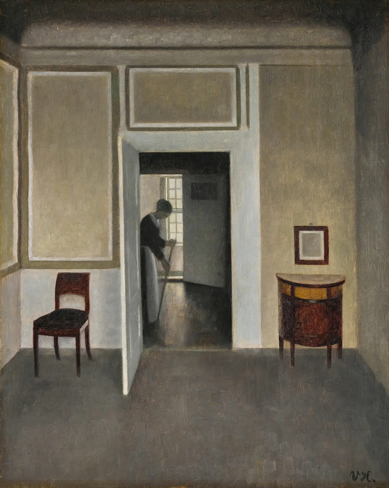 Interior, Strandgade 30 av Vilhelm Hammershøi