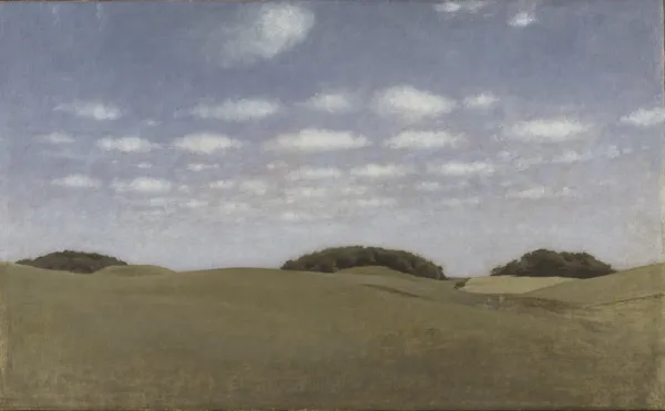 Landscape, From Lejre av Vilhelm Hammershøi