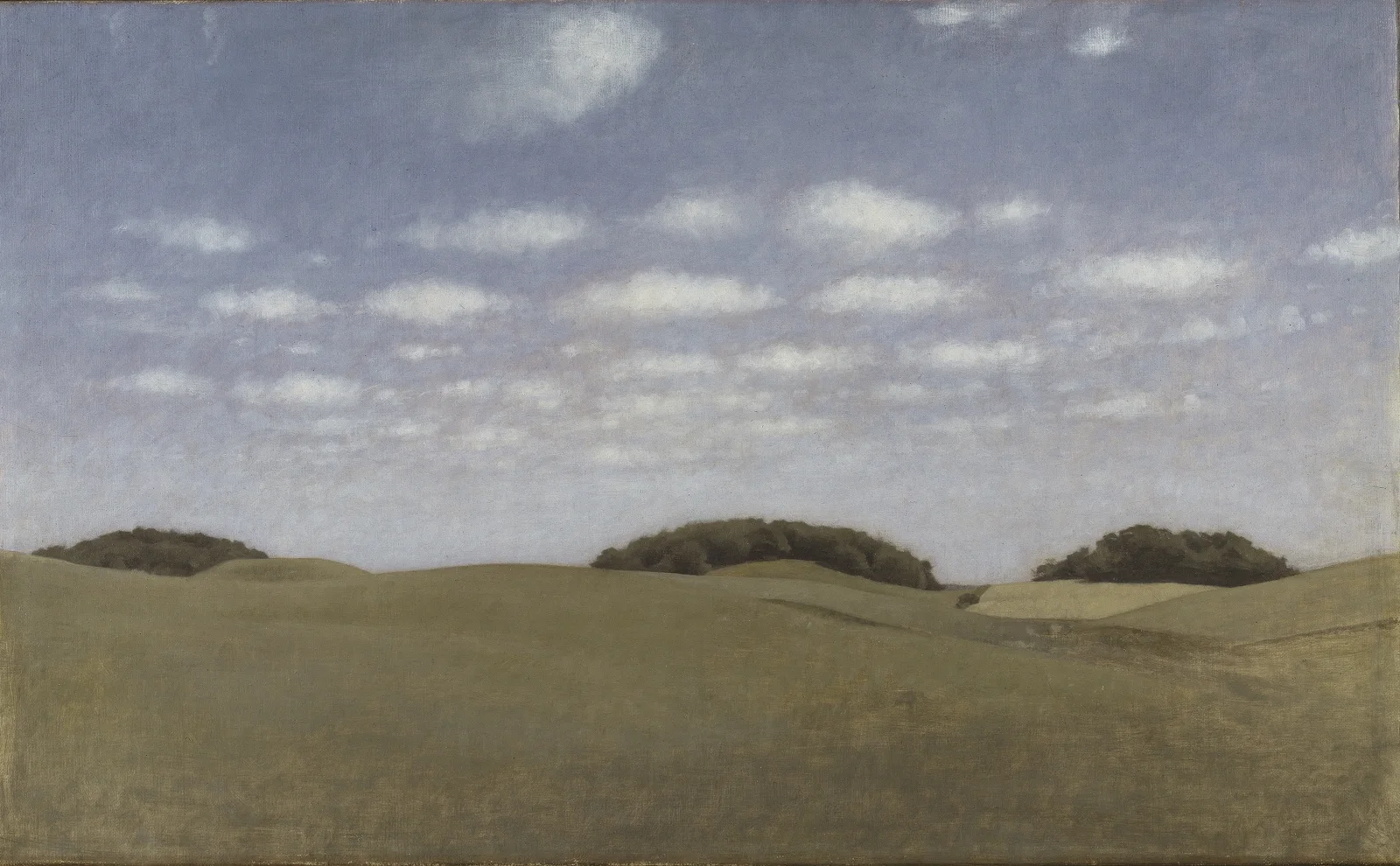Landscape, From Lejre av Vilhelm Hammershøi