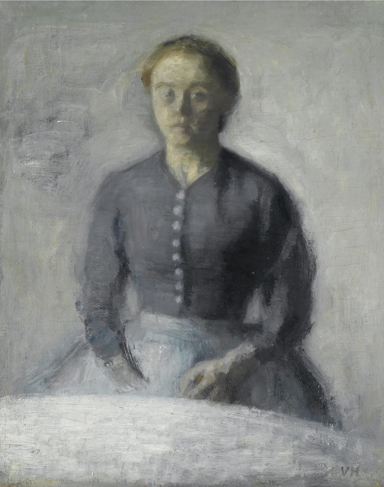 Portræt Af Ida (Portrait Of Ida) av Vilhelm Hammershøi