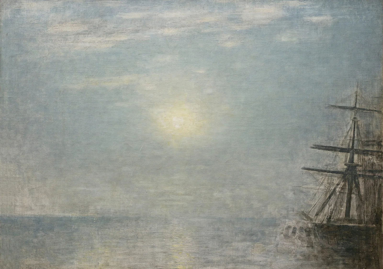 Sun Over The Sea av Vilhelm Hammershøi