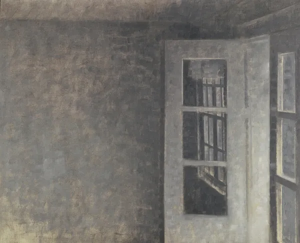 The balcony room at Spurveskjul av Vilhelm Hammershøi