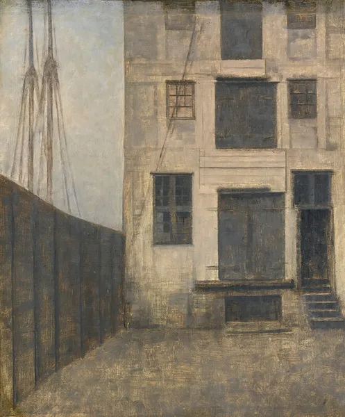 The Old Warehouse In Christianshavn av Vilhelm Hammershøi