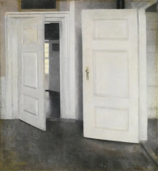 White doors, strandgade 30 av Vilhelm Hammershøi