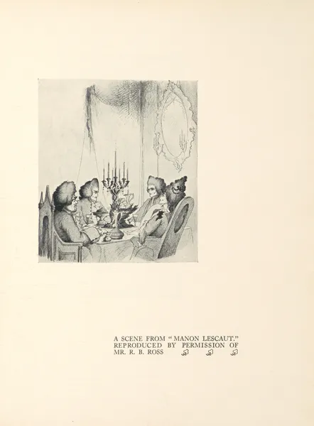 A Scene From ‘Manon Lescaut’ – nr 2 av Aubrey Vincent Beardsley