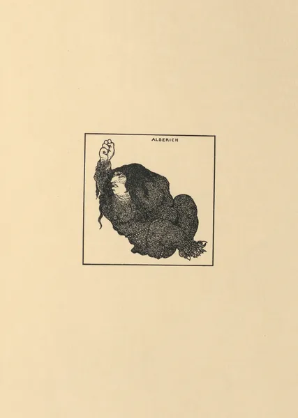 Alberich. To Illustrate ‘Das Rheingold’. From ‘The Savoy’ No.8 av Aubrey Vincent Beardsley