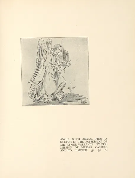 Angel With Organ av Aubrey Vincent Beardsley