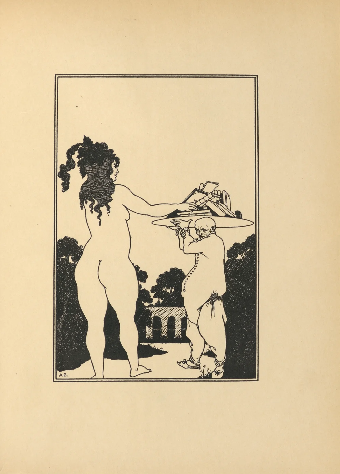 Aubrey Beardsley’s Book Plate av Aubrey Vincent Beardsley