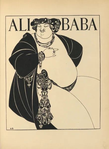 Cover Design. For ‘The Forty Thieves’ av Aubrey Vincent Beardsley