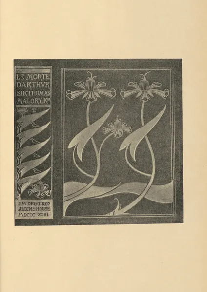 Cover Design. From ‘Le Morte d’Arthur’ – nr 2 av Aubrey Vincent Beardsley