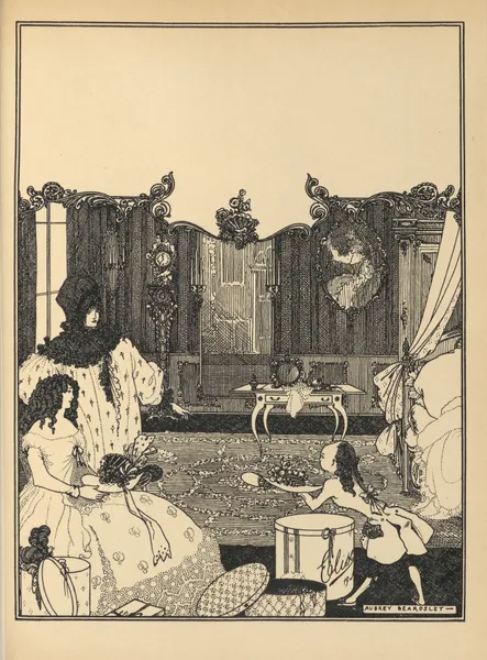 Cover Design. From ‘The Savoy’ No.2 av Aubrey Vincent Beardsley