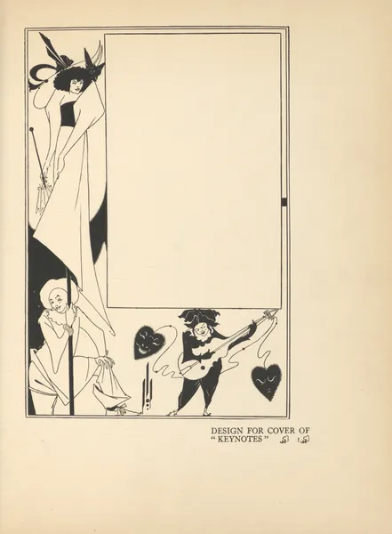 Design for cover of ‘Keynotes’ av Aubrey Vincent Beardsley