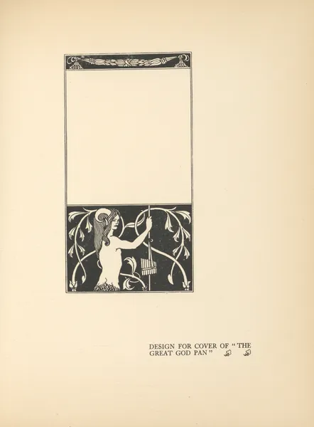 Design for cover of ‘The Great God Pan’ av Aubrey Vincent Beardsley