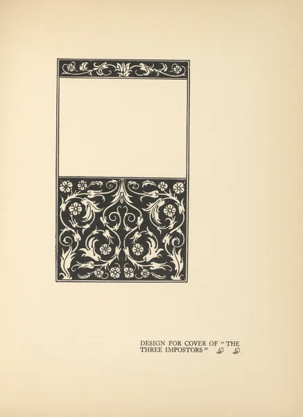 Design for cover of ‘The Three Impostors’ av Aubrey Vincent Beardsley