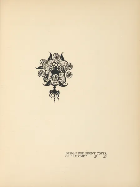 Design for front Cover of ‘Salome’ av Aubrey Vincent Beardsley