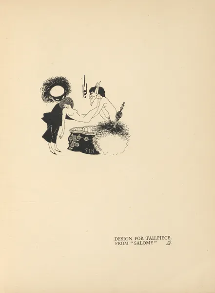 Design For Tailpiece. From ‘Salome’ av Aubrey Vincent Beardsley