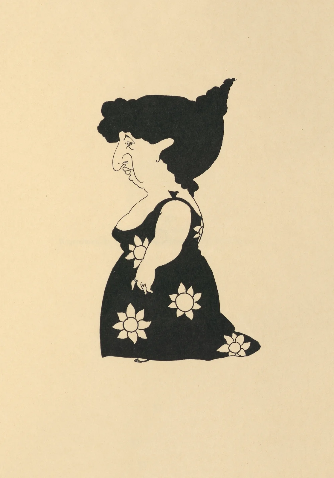 Design. From ‘Bon Mots’ – nr 4 av Aubrey Vincent Beardsley