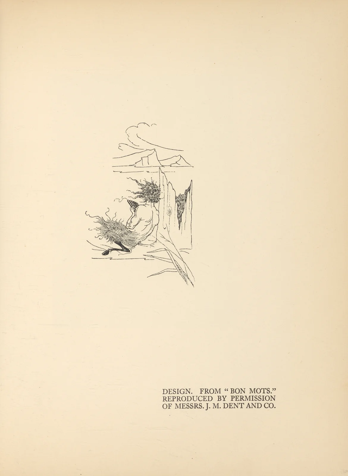 Design. From ‘Bon Mots’ av Aubrey Vincent Beardsley