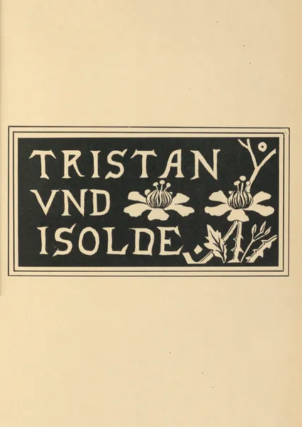 Design From The Cover of Aubrey Beardsley’s Copy of ‘Tristan Und Isolde’ – nr 1 av Aubrey Vincent Beardsley