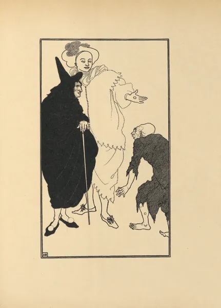 Don Juan, Sganarelle, And The Beggar. From ‘The Savoy’ No.8 av Aubrey Vincent Beardsley