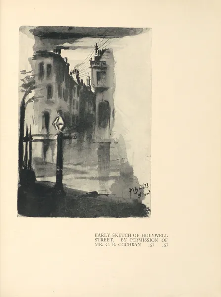 Early Sketch of Holywell Street av Aubrey Vincent Beardsley