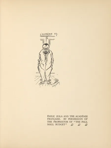 Émile Zola and The Academie Franqaise av Aubrey Vincent Beardsley