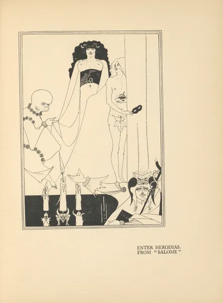 Enter Herodias. From ‘Salome’ av Aubrey Vincent Beardsley