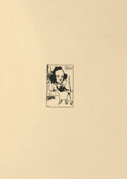 Felix Mendelssohn Bartholdy. From ‘The Savoy’ No.8 av Aubrey Vincent Beardsley