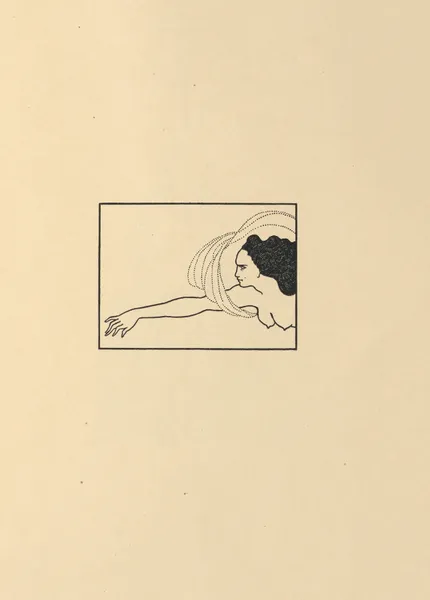 Flosshilde. To Illustrate ‘Das Rheingold’. From ‘The Savoy’ No.8 av Aubrey Vincent Beardsley