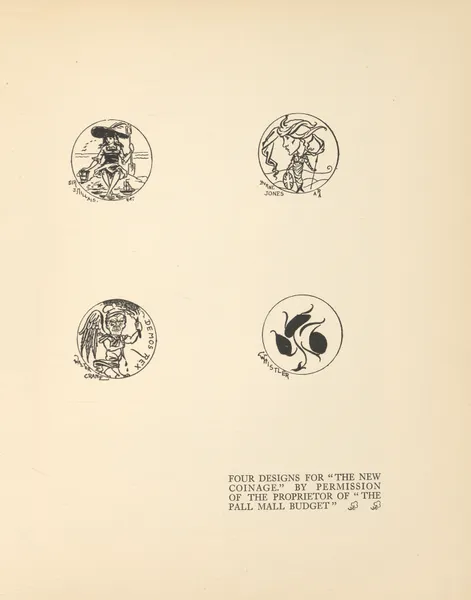Four Designs For ‘The New Coinage av Aubrey Vincent Beardsley