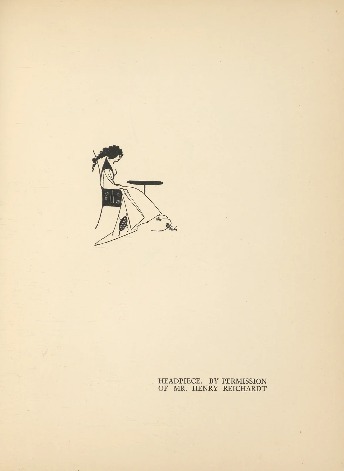 Headpiece av Aubrey Vincent Beardsley