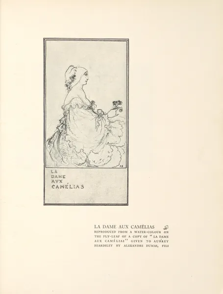 La Dame Aux Camélias av Aubrey Vincent Beardsley