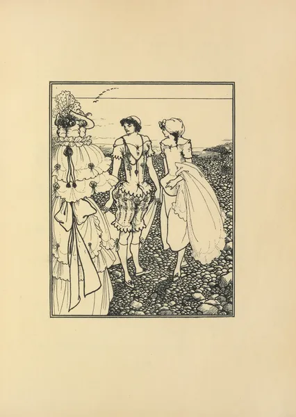 On Dieppe Beach (The Bathers) From No. 1 of ‘The Savoy’ av Aubrey Vincent Beardsley