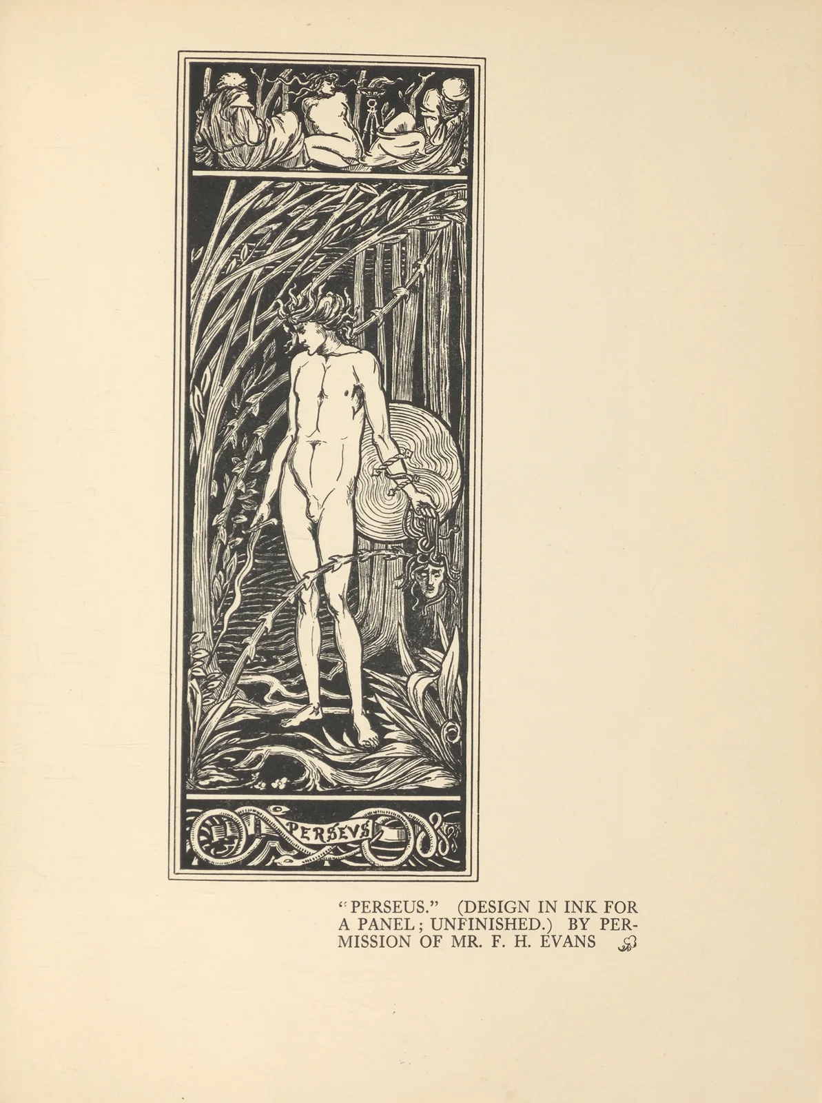 Perseus av Aubrey Vincent Beardsley