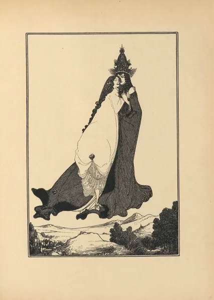 Saint Rose of Lima. From ‘The Savoy’ No.2 av Aubrey Vincent Beardsley