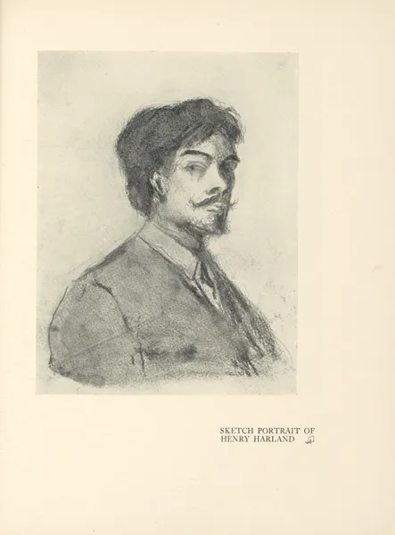 Sketch Portrait of Henry Harland av Aubrey Vincent Beardsley