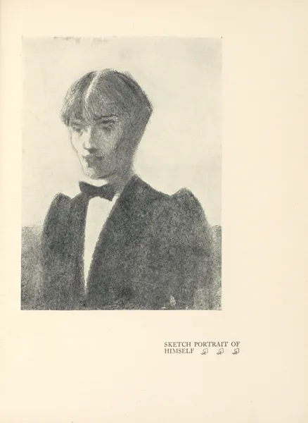 Sketch Portrait of Himself av Aubrey Vincent Beardsley