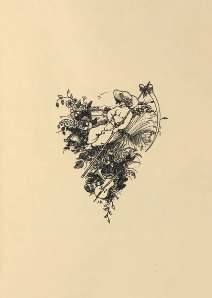 Tailpiece To The Three Musicians. From ‘The Savoy’ No.1 av Aubrey Vincent Beardsley